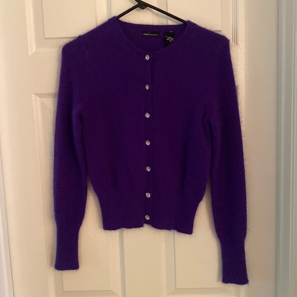 Moda International Button Down Sweater - image 1